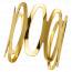 Woman bronze Design Ovales oval yellow bracelet mini