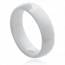 Woman ceramic Antonina white ring mini