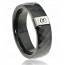 Woman ceramic Ligurie black ring mini