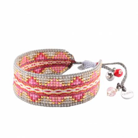 Woman cord wire grey bracelet