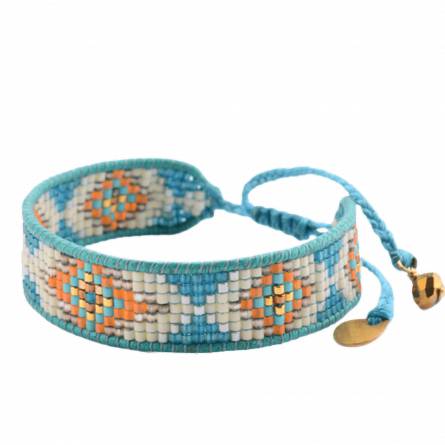 Woman cord wire turquoise bracelet