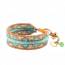 Woman cord wire turquoise bracelet mini