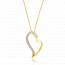 Woman gold Alwen hearts necklace mini