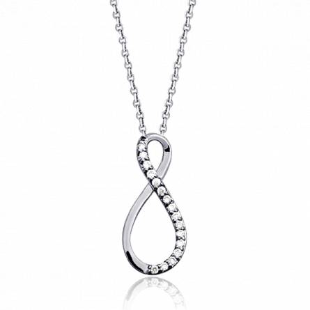 Woman gold EMMA infinity necklace
