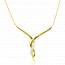 Woman gold Fara necklace mini