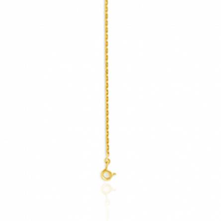 Woman gold forcat chains