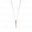 Woman gold metal neutral necklace mini