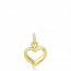 Woman gold Océane hearts yellow pendant mini