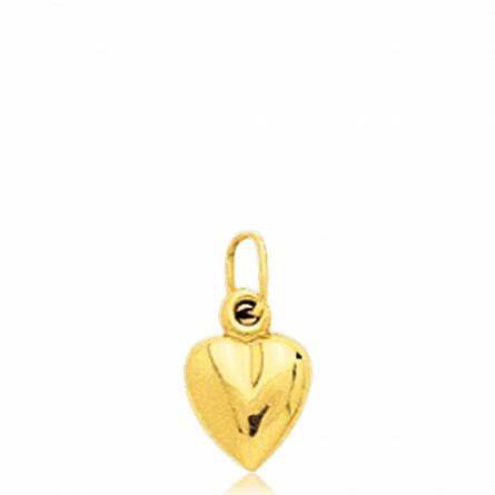 Woman gold Plaisir hearts yellow pendant