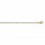 Woman gold plated  1-1 2mm figaro bracelet mini