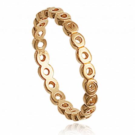 Woman gold plated 3 ring