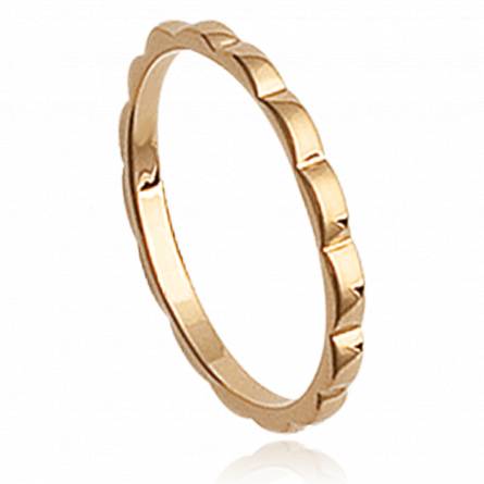 Woman gold plated 5 ring