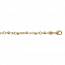 Woman gold plated 8 beaded bracelet mini