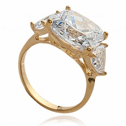 Woman gold plated Adama Imperia ring