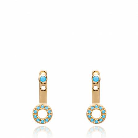 Woman gold plated Ailbe yellow earring