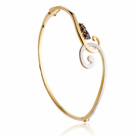 Woman gold plated Anna-Line yellow bracelet