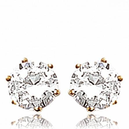 Woman gold plated Arcoudi earring