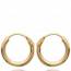 Woman gold plated Classique 1 cm circular earring mini