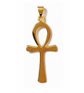 Woman gold plated Corvus pendant