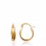 Woman gold plated  Courbes Elégantes creoles earring mini