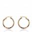Woman gold plated creoles earring mini