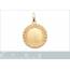 Woman gold plated Cyrilla circular pendant 2