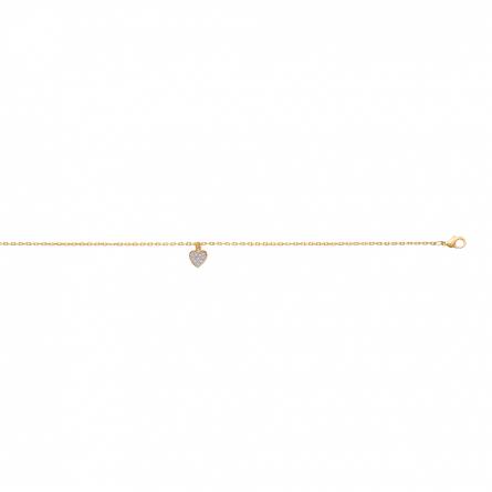 Woman gold plated Exquis hearts chains