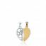 Woman gold plated  Fendus hearts pendant mini