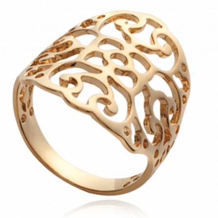 Woman gold plated  Florale lace ring