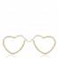 Woman gold plated hearts earring mini