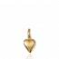 Woman gold plated hearts pendant mini