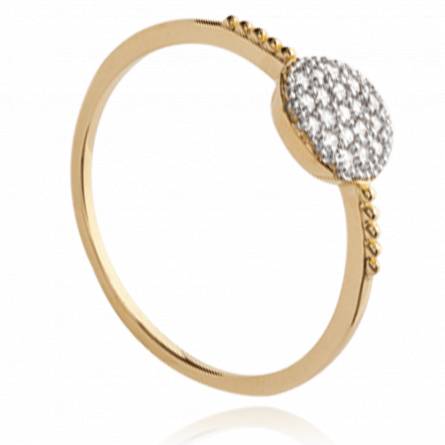 Woman gold plated Joséphine  ring
