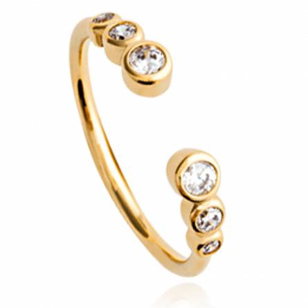 Woman gold plated Kaline yellow ring