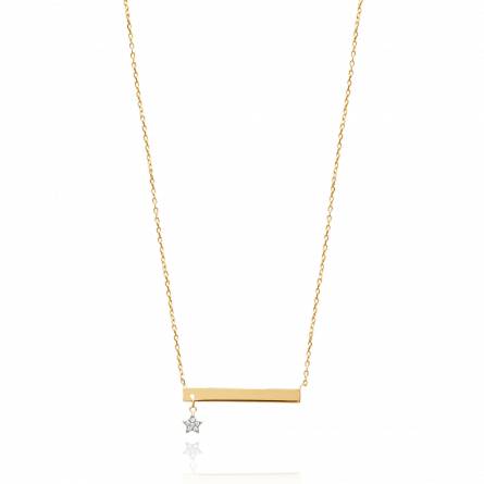 Woman gold plated Lars yellow necklace