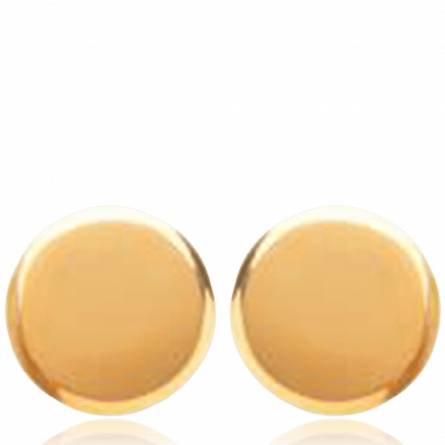 Woman gold plated Laurèns circular earring