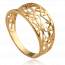 Woman gold plated Lemnos lace ring mini