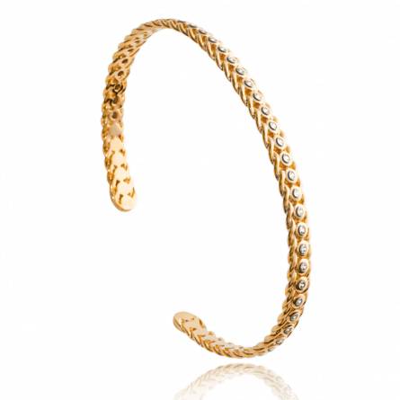 Woman gold plated Loubna bracelet