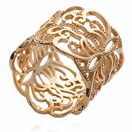Woman gold plated Lys lace ring