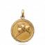 Woman gold plated medaillon pendant mini