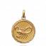 Woman gold plated medaillon pendant mini