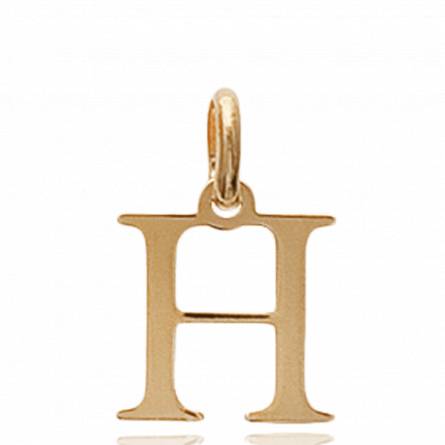 Woman gold plated Moderne letters pendant