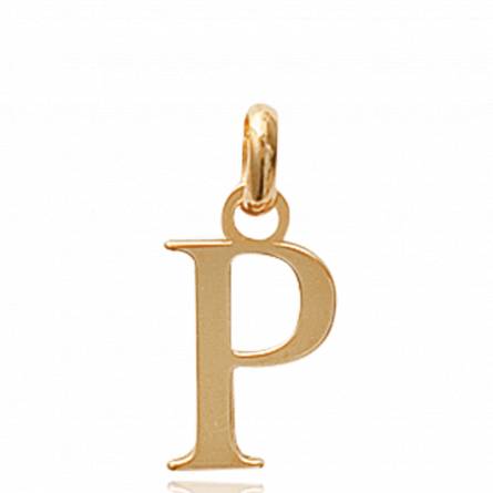 Woman gold plated Moderne letters pendant
