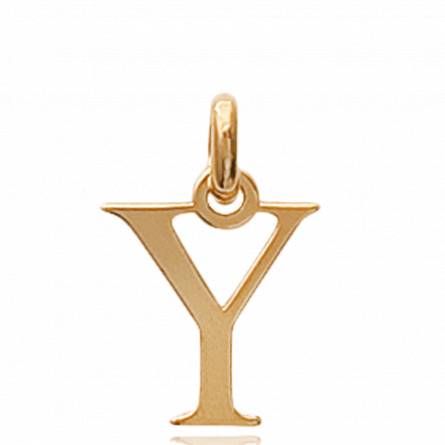 Woman gold plated Moderne letters pendant