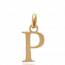 Woman gold plated Moderne letters pendant mini