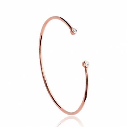 Woman gold plated Montaine pink bracelet