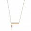 Woman gold plated Myrline yellow necklace mini