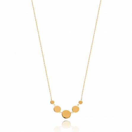 Woman gold plated Nadiège necklace