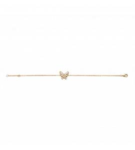 Woman gold plated Papillon de nuit bracelet