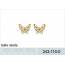 Woman gold plated Papillon etincelant earring 2
