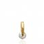 Woman gold plated Regard esthéte pendant mini